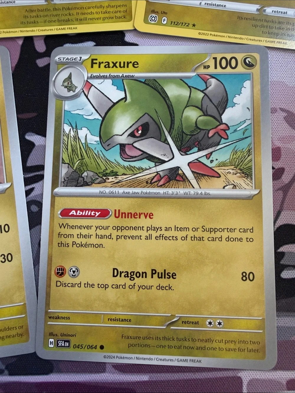 Axew, Fraxure & Haxorus Evolution Lot | Shrouded Fable + Brilliant Stars | 5/$25